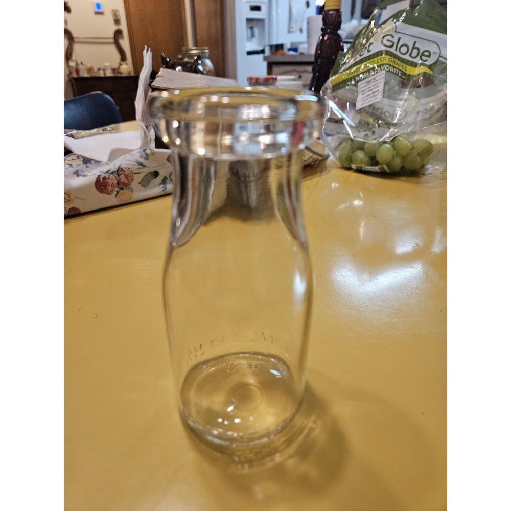 Half Pint‎ Glass Milk Jar
